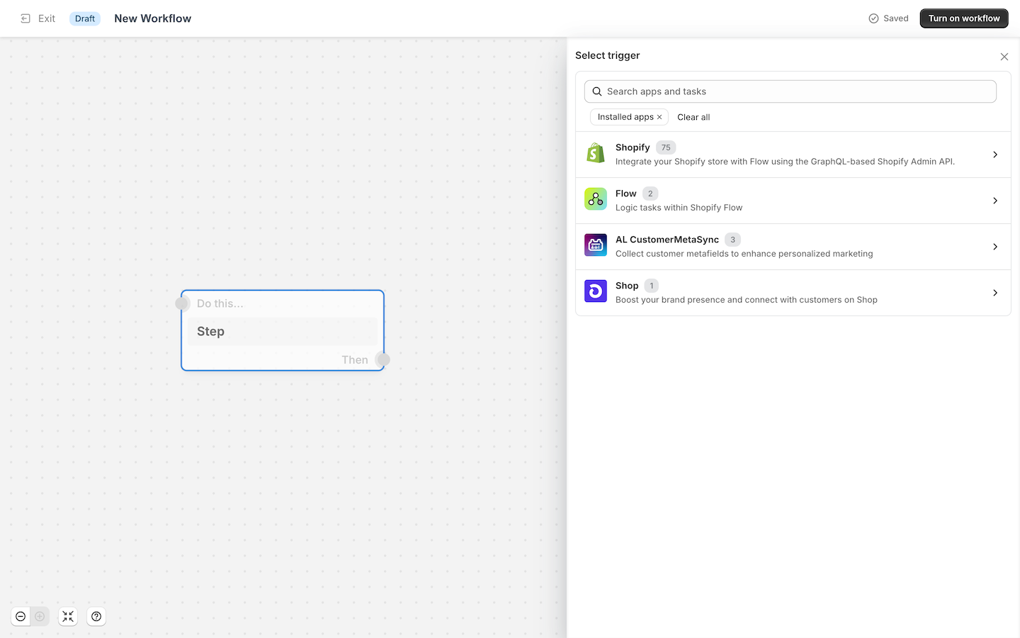 Shopify Flow Dashboard