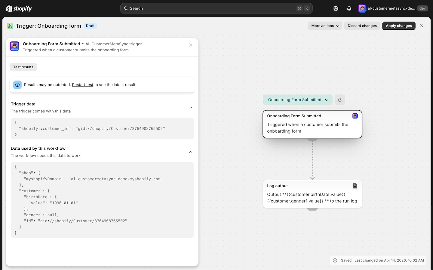 Onboarding Form Trigger Configuration