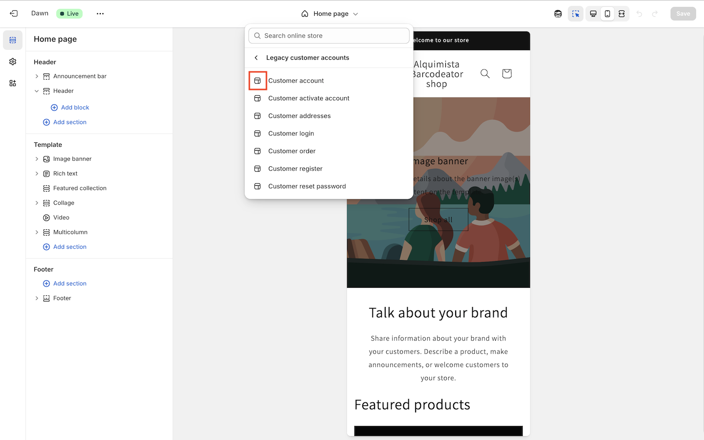 Customer Account Icon