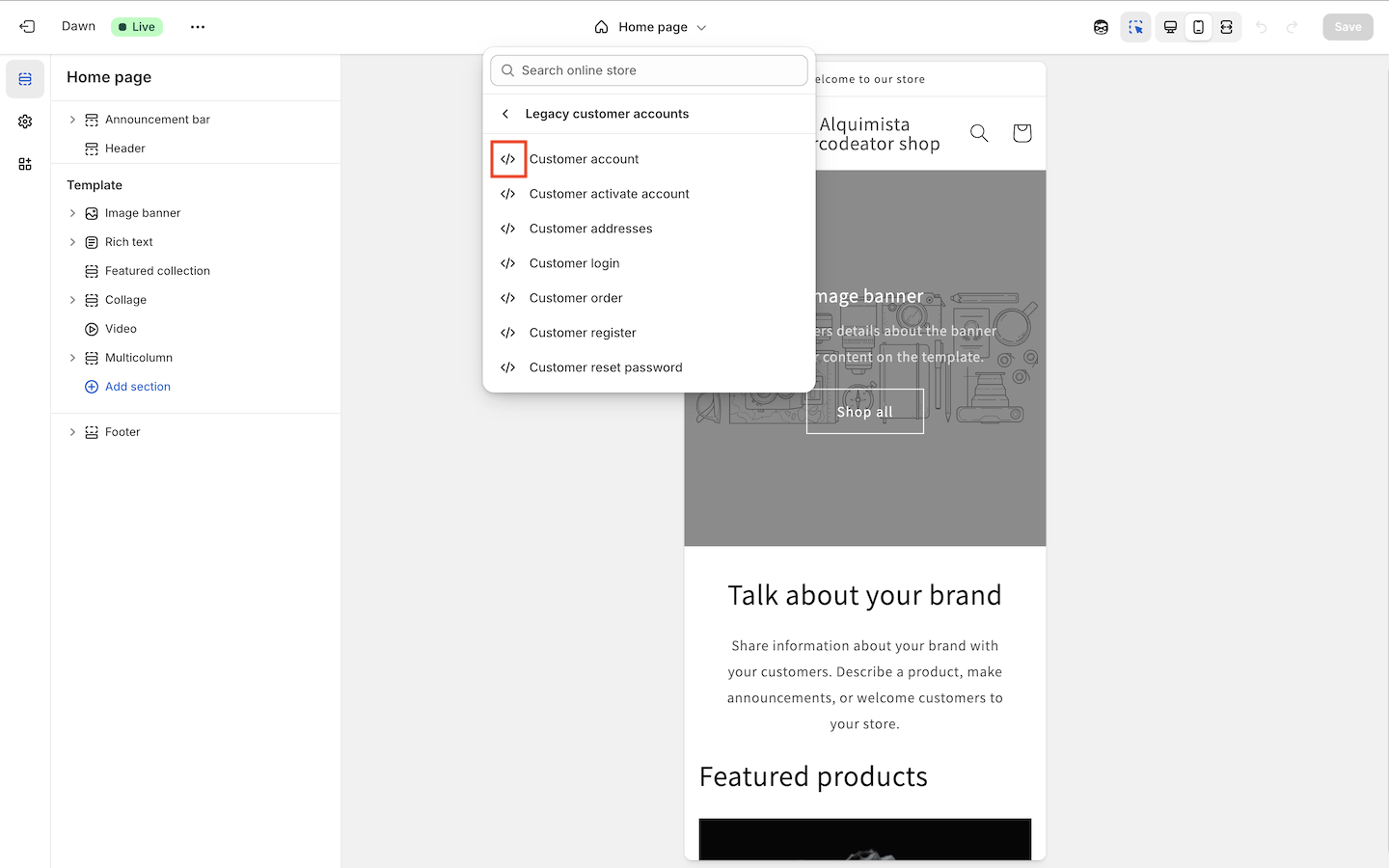 Customer Account Icon