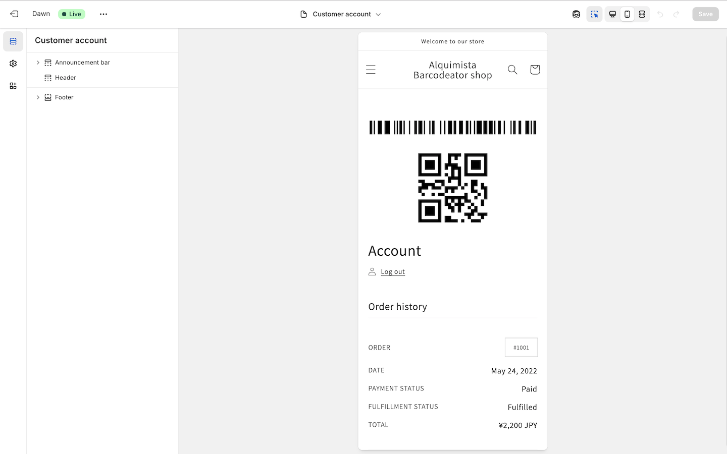 Profile Page Preview