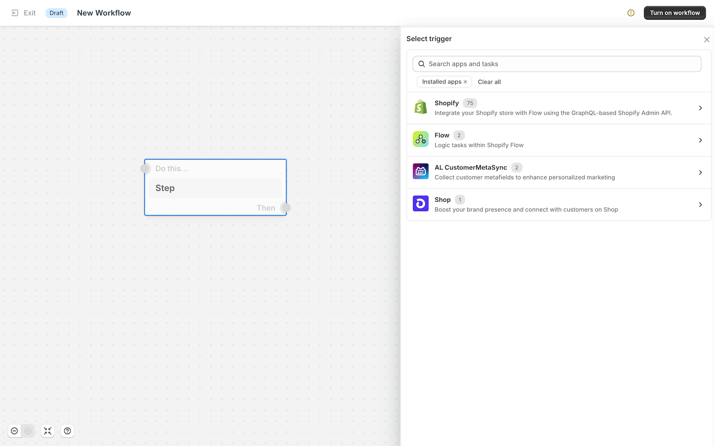 Shopify Flow Dashboard